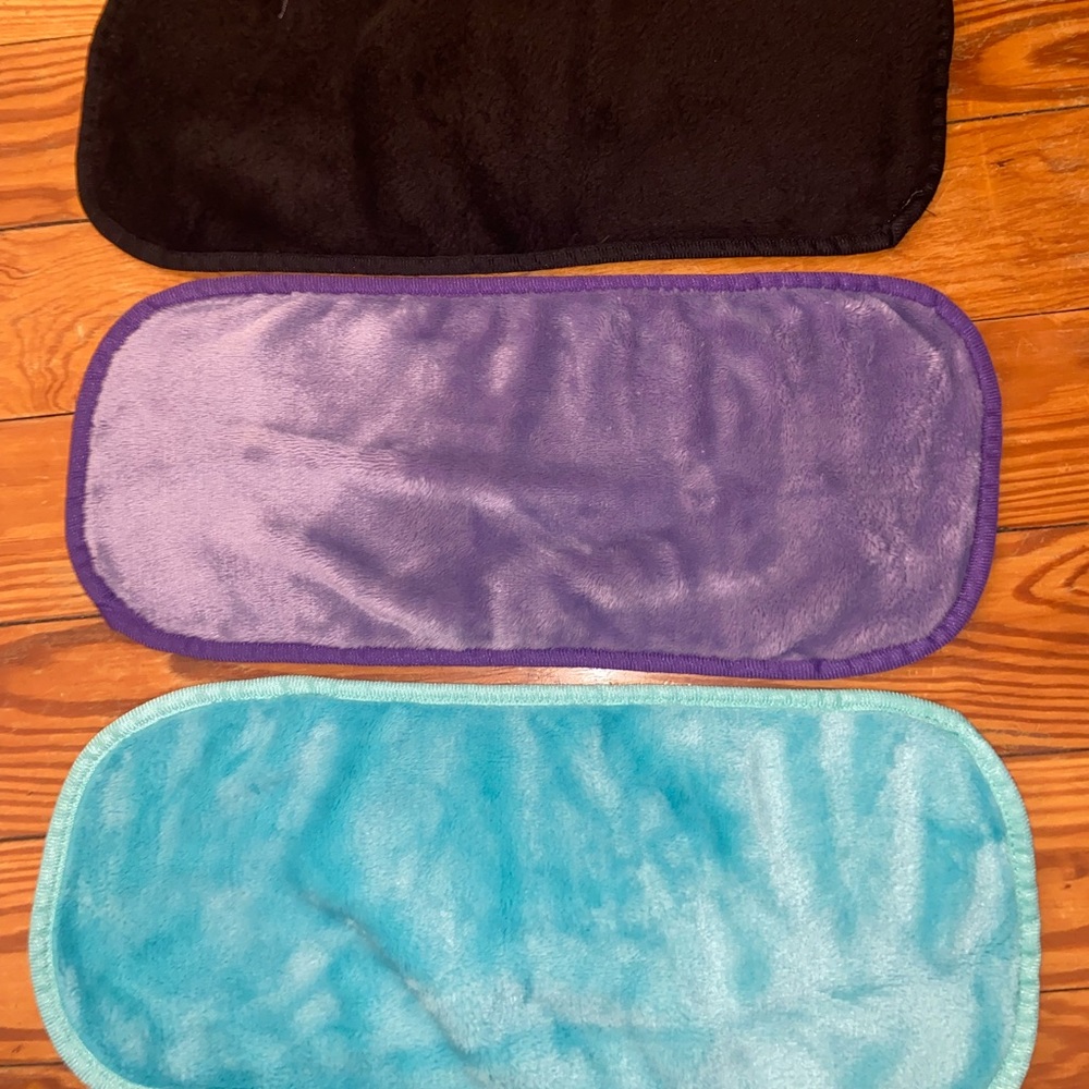 set of 3 makeup remover cloths